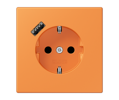 Купить Розетка 2K+З USB Typ A Jung LC1520-18A225 Розетка 2K+З USB Typ A Jung LC1520-18A225