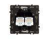 Механизм сдвоенной телефонной розетки Arlight SCT-NOBE-MTL2-SFPL-WH (RJ-11, 4C) (Белый кварц) 054308