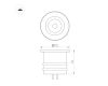 Мебельный светильник Arlight ART-PICCOLO-BUILT-R13-1W Warm3000 (WH, 30 deg, 3V) (IP40 Металл) 061666