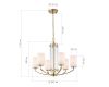 Подвесная люстра  ST Luce Опал SL1403.303.06
