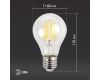 Лампа светодиодная Эра E27 15W 4000K F-LED A60-15W-840-E27 Б0046983