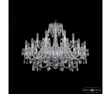 Подвесная люстра Bohemia Ivele Crystal 1411/12+6/300 Ni