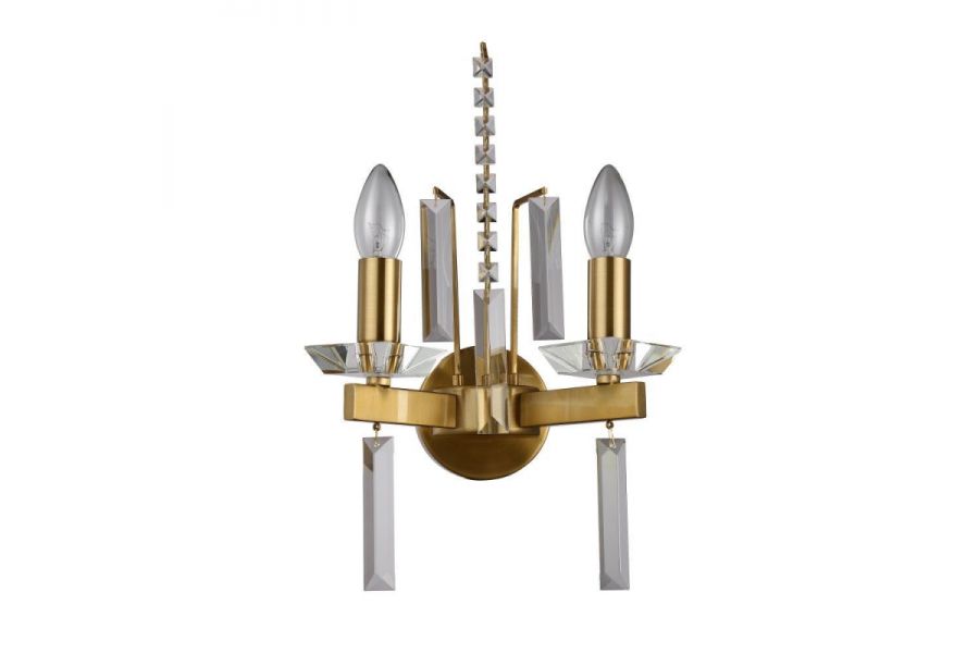 Бра Crystal Lux Marron AP2 Brass