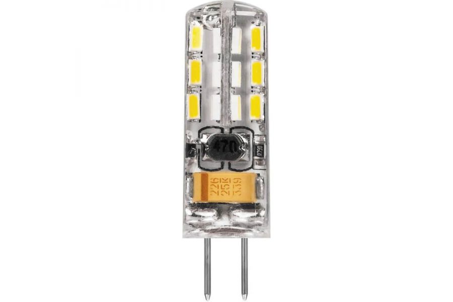 Лампа светодиодная Feron G4 2W 2700K Прямосторонняя Матовая LB-420 25858