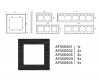 Рамка одноместная Ambrella Volt Platos AF550501