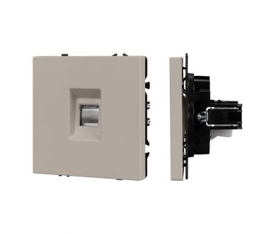 Розетка компьютерная софт-тач кашемир Arlight SCT-MPC1-SFPL-CA (RJ-45, CAT6) 059438(1)