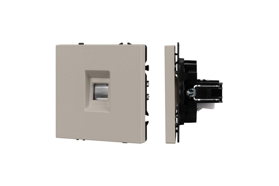 Розетка компьютерная софт-тач кашемир Arlight SCT-MPC1-SFPL-CA (RJ-45, CAT6) 059438(1)
