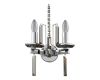 Бра Crystal Lux Marron AP2 Chrome