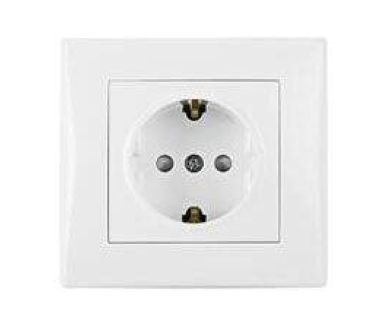 Розетка Schneider Electric Sedna с/з со шторками 16A 250V SDN3009121