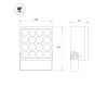 Прожектор Arlight ALT-BLOCK-S220x220-50W Warm3000 (GR, 60 deg, 230V) 052371