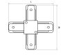Коннектор X-образный Lightstar Barra 502146