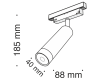 Трековый светильник Maytoni Track lamps TR019-2-7W3K-B