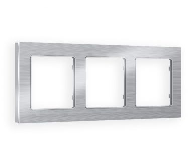 Рамка трехместная Ambrella Volt Platos AF550103
