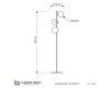 Торшер Lumina Deco Fredica LDF 6030-3 CHR