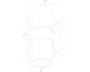Уличный настенный светильник Arte Lamp Sonaglio A3302AL-2WH
