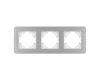 Рамка на 3 поста алюминиевая Arlight FRM-AKIRY-AL-3-SR 049728