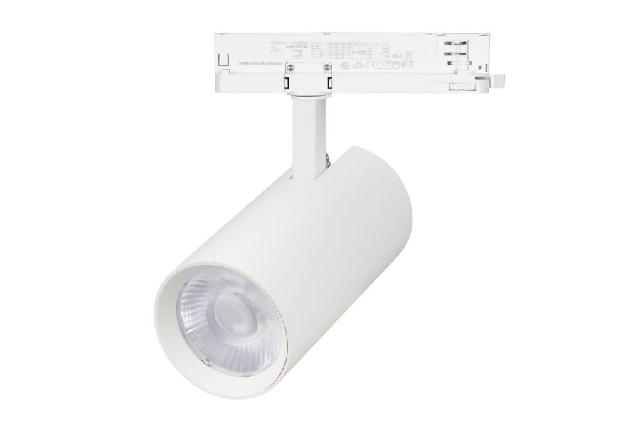 Трековый трехфазный светильник Arlight LGD-GERA-4TR-R90-30W Day4000 (WH, 55 deg, 230V, DALI) (IP20 Металл) 058815