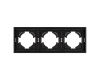 Рамка пластиковая на 3 поста Arlight FRM-TENDO-SFPL-3-BK 054650