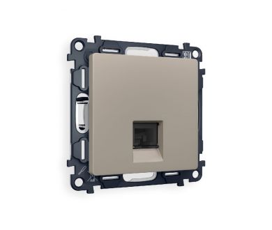 Купить Комплект механизма компьютерной розетки RJ-45(8P8C) CAT6 со шторкой Ambrella Volt Alfa MA372010 Комплект механизма компьютерной розетки RJ-45(8P8C) CAT6 со шторкой Ambrella Volt Alfa MA372010