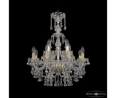 Подвесная люстра Bohemia Ivele Crystal 1409/8+4/195/XL-68 G