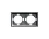 Рамка 2-местная Stekker Эмили PFR00-5002-09 антрацит soft touch 49937