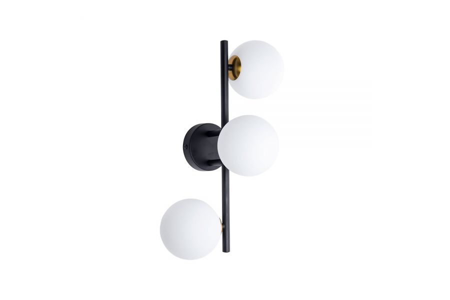 Бра Arte Lamp Gemini A2243PL-3BK