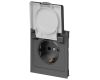 Розетка Эра Arktik 16-2103-06 с заземлением 2P+E Schuko со шторками с крышкой 16А-250В графит Б0070439