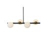 Подвесная люстра Lumina Deco Torica LDP 7001-4 BK+MD