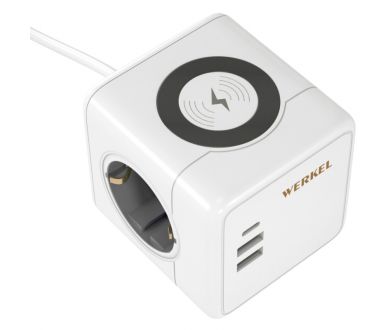Розеточный блок 3-местный + 3 USB + беспроводная зарядка Werkel 4690389204265 W6513501 a066454