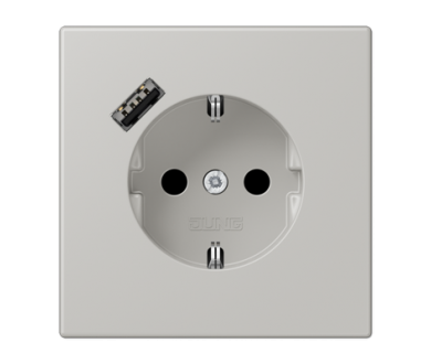 Розетка 2K+З USB Typ A Jung LC1520-18A205