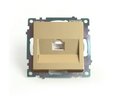 Розетка компьютерная 1-местная RJ-45 Stekker Катрин GLS00-7107-08 49227