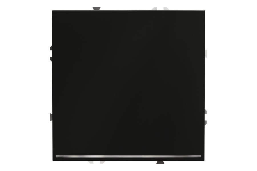 Выключатель одноклавишный с подсветкой Voltum S70 VLS010208 (черный матовый)