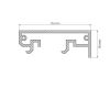 Профиль-держатель Arlight KLUS-POWER-W70-BASE-2000 ANOD 019883