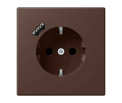 Розетка 2K+З USB Typ A Jung LC1520-18A239