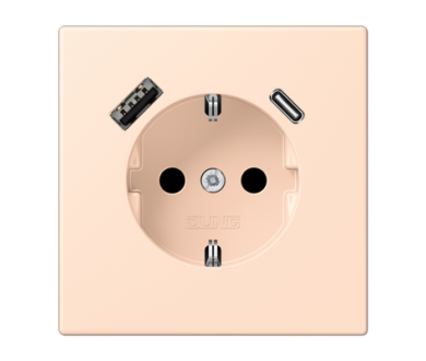 Розетка 2K+З USB Typ AC Jung LC1520-15CA228