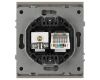 Розетка Эра Arktik 16-3110-07 комбинированная RJ45+TV титан Б0070500