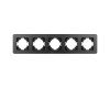 Рамка на 5 постов алюминиевая Arlight FRM-AKIRY-AL-5-BK 049735