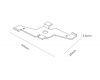 Крепеж потолочный для накладного магнитного шинопровода Ambrella Light Track System GL1995