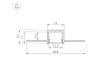 Алюминиевый профиль Arlight SL-LINIA16-FANTOM-2000 ANOD 049012