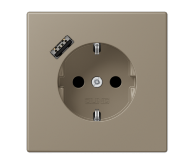 Розетка 2K+З USB Typ A Jung LC1520-18A242