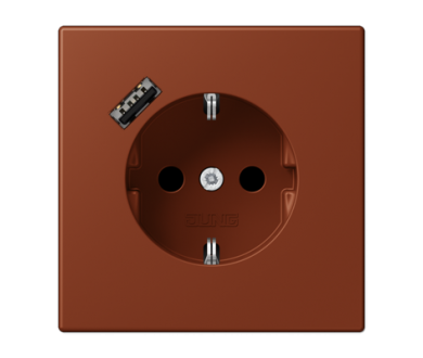 Розетка 2K+З USB Typ A Jung LC1520-18A247