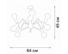 Потолочная люстра Vitaluce V4897-1/8PL