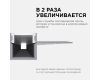 Профиль под штукатурку Apeyron ширина ленты до 12мм (рассеиватель, заглушки - 2шт) 08-51