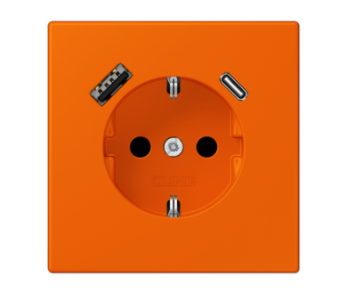 Розетка 2K+З USB Typ AC Jung LC1520-15CA224