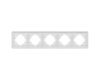 Рамка на 5 постов алюминиевая Arlight FRM-AKIRY-SFAL-5-SR 049746