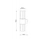 Уличный настенный светильник Arte Lamp Seginus A6515AL-2BK