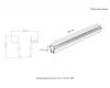 Шинопровод встраиваемый магнитный Crystal Lux Space CLT 0.123 02 L3000 BL