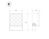 Прожектор Arlight ALT-BLOCK-S185x185-36W Warm3000 (GR, 60 deg, 230V) 054754