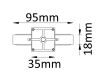 Соединитель линейный (однофазный) Crystal Lux CLT 0.211 CLT 0.211 01 WH