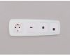 Комплект механизма компьютерной розетки Ambrella Volt RJ-45 (8P8C) CAT6A экранированной с автоматической защитной шторкой OMEGA MO212005 Жемчуг QUANT (OP2120, VM185)
